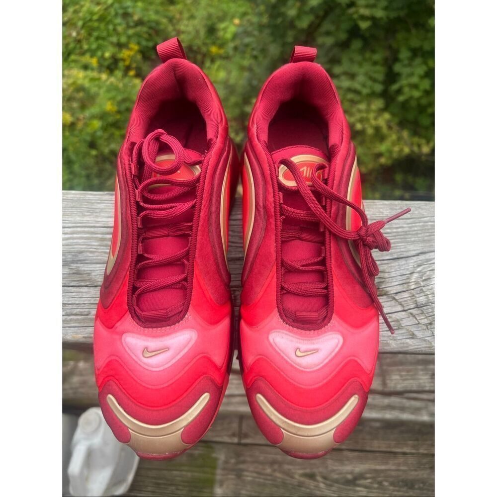 Nike Air Max 720 (GS) AQ3195-600 Team Crimson Red Sz 7 Youth - Picture 6 of 8